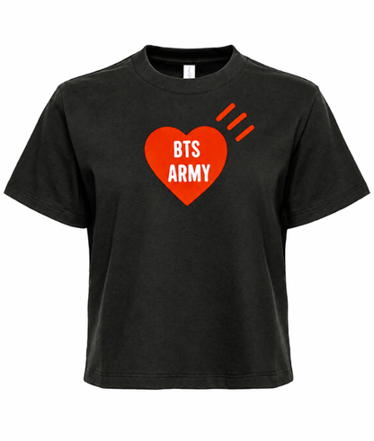 BTS ARMY or ARMY MADE Heart Tee ❤️