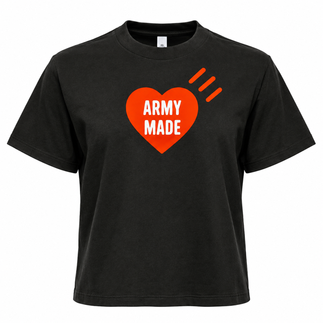 BTS ARMY or ARMY MADE Heart Tee ❤️