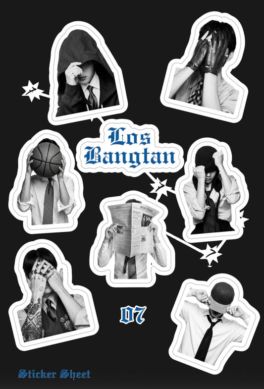 Los Bangtan Sticker Sheet